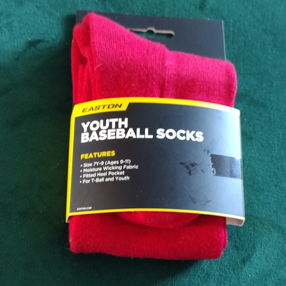 Easton Youth Athletic Baseball Socks Red